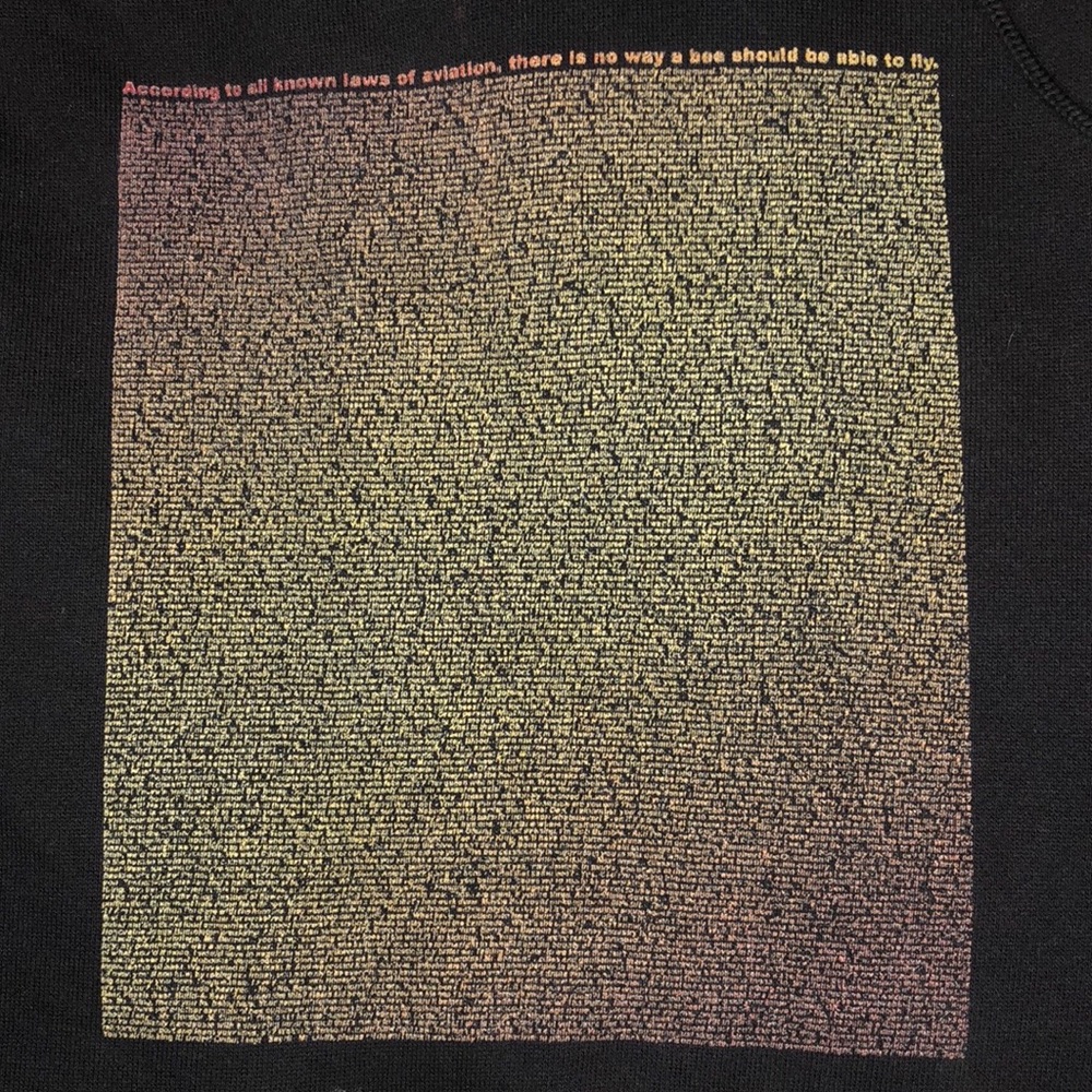 fleece-lined hoodie with entire bee movie script